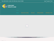 Tablet Screenshot of crescentnursingrehab.com
